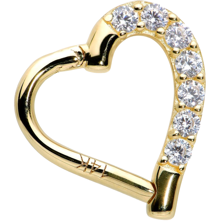 Diana Heart Piercing CPE254PLB - Anartxy